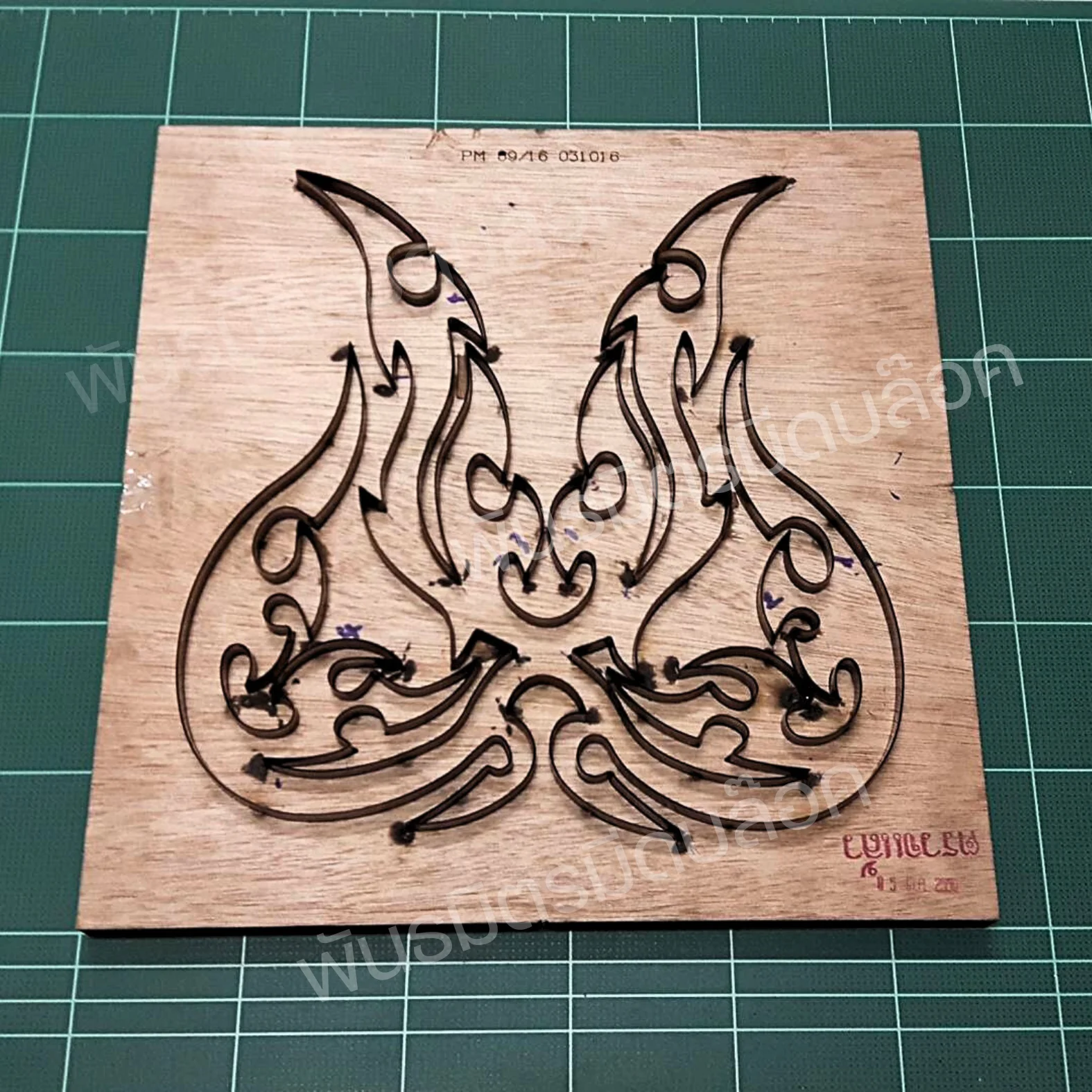 ตัวอย่างชิ้นงานโฟมหลังขึ้นรูปจากแม่พิมพ์